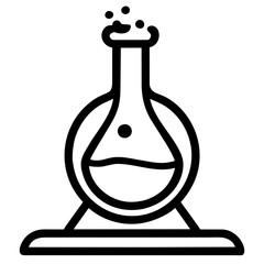 illustration of a laboratory flask