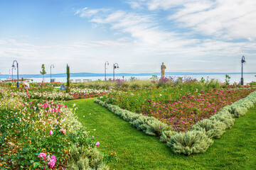 Waterfront at the lake Balaton.