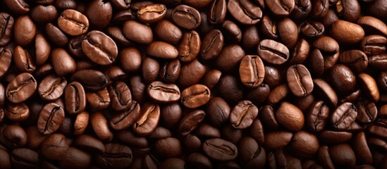 Fototapeta premium Roasted coffee beans texture