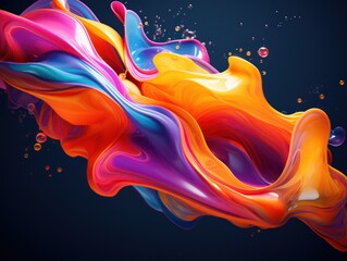 Colorful abstract liquid background