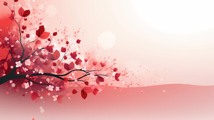 Stylish modern background with floral elements, light halftones.