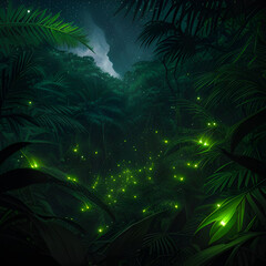 forest at night