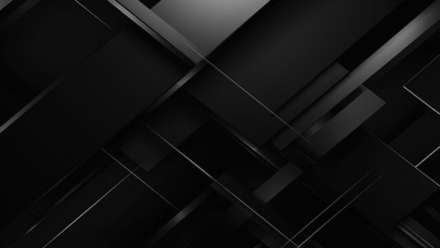 Abstract background monochrome lines and patterns in dark and light 3D shapes overlap. 