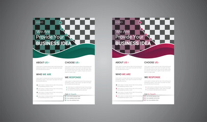 business flyer design template vector 