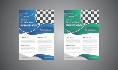 business flyer design template vector 