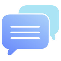 double talk bubble message icon