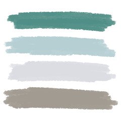 Vector collection of hand drawn scribbles. Color palette for your design