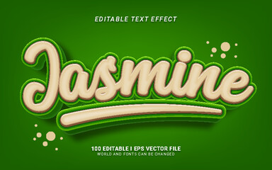 jasmine 3d style text effect