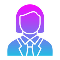 Female Accountant Icon