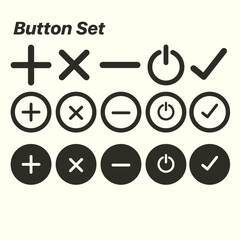 button icon set