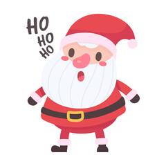 Santa Claus and gift boxes Christmas card decorative elements