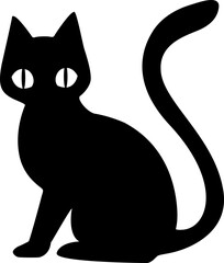 黒猫のベクターイラスト