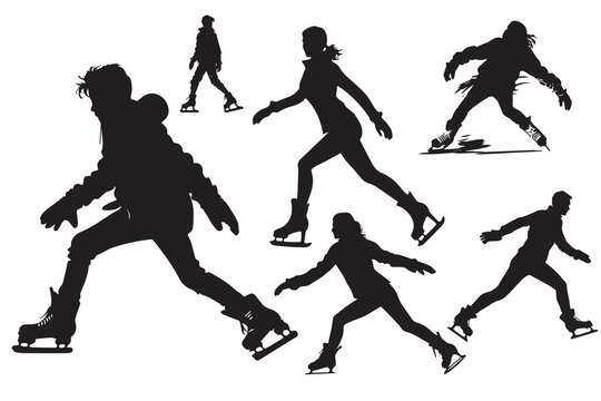 ice boy skating silhouette vector, Ice Skating Silhouette Vector Art, Icons, Ice skating silhouette, Premium Vector, male ice skating silhouettes
male Ice Skating Silhouette Vector, skate, person, spo