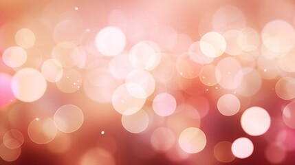 Obraz premium Light brown gradient background with colorful circles and bokeh lights