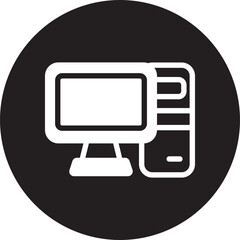 computer glyph icon