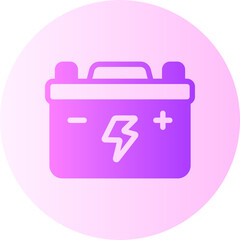 battery status gradient icon