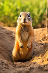 Ground squirrel in the wild