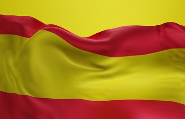 Abstract Spain Flag 3D Render Background (3D Artwork)