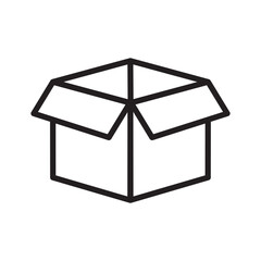 open box package symbol icon vector design illustration