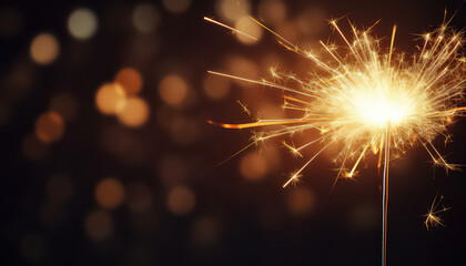 A sparkler on a ryzwashed background during a diwali in India - obrazy, fototapety, plakaty