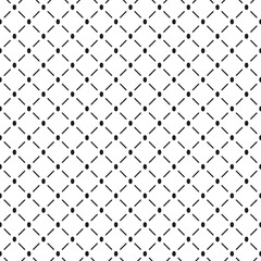 Seamless pattern of rhombuses and dots. Geometric white background.