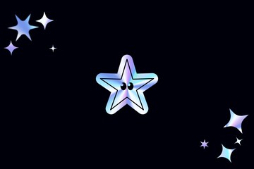 abstract star shape