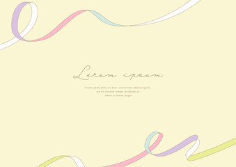 Cute ribbon vector design frame	