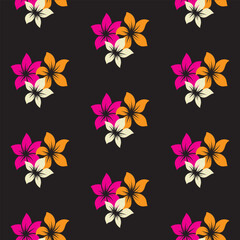 Obraz premium Vector design of a floral seamless pattern that can be used for fabric, textiles, wallpaper, and home decor.
