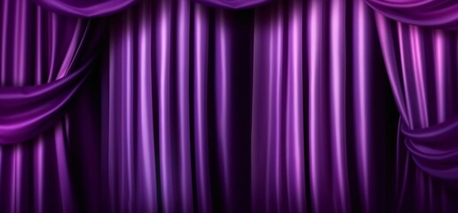 Elegant Purple Curtain Background