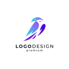 shiny and colorful birds for brand, animal or zoo logo design
