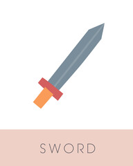 Fairy tale flashcard. Learning English words