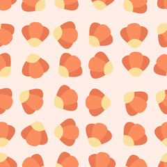 Floral seamless pattern. Suitable for backgrounds, wallpapers, fabrics, textiles, wrapping papers, printed materials, and many more.
