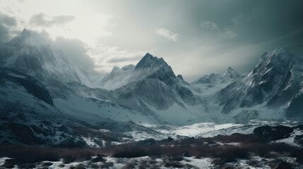 Frosty Peaks: The Majestic Silence of Snow-Blanketed Mountains