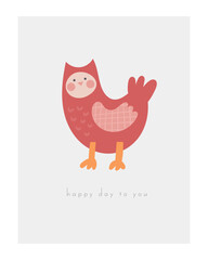 Fairy tale baby shower postcard.