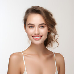 portrait of a happy woman