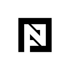 Fototapeta premium PN Monogram negative space logo designs