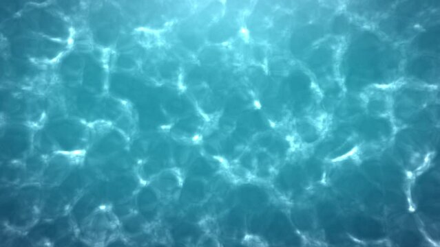 Clear Water in a pool in a 3D animation