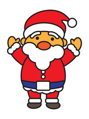Cute Santa Claus on the happy festival of Christmas and New Year