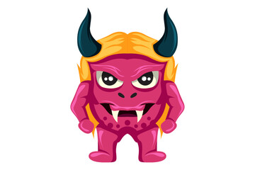 Cute Monster Character Design Illustration