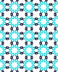 Seamless abstract ornament Geometric bright colored pattern with various elements backgrounds.