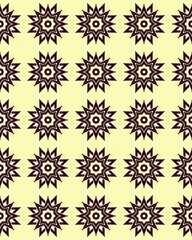 Beautiful geometric Seamless pattern design for decorating, wallpaper background illustration with cream and beige colored background