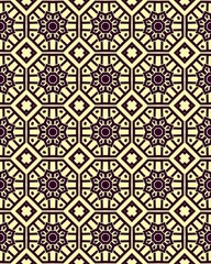 Beautiful geometric Seamless pattern design for decorating, wallpaper background illustration with cream and beige colored background