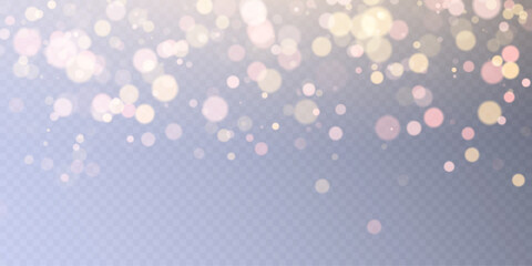 Light effect with lots of shiny highlights shining on transparent background for christmas new year design.	

