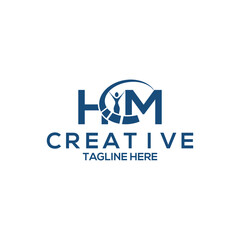 Him minimalist logo and complete 