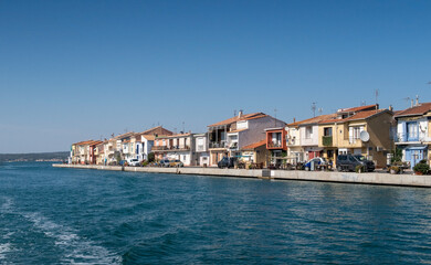 Vue sur le canal de S&egrave;te dans le d&eacute;partement de l'H&eacute;rault en r&eacute;gion Occitanie