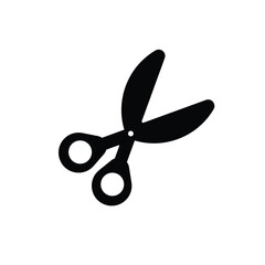 Scissors vector icon. Simple flat icon. Scissor silhouette