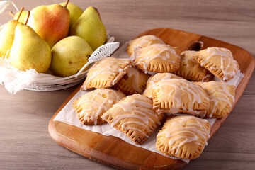 Pear and cinnamon hand pies