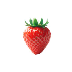 Isolated Strawberry PNG, Transparent Background.