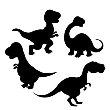 dinosaurs, stock vector. Cartoon illustration