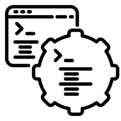 Machine Learning icon, line icon style